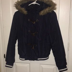 Thick Blue Jacket Perfect for Winter!